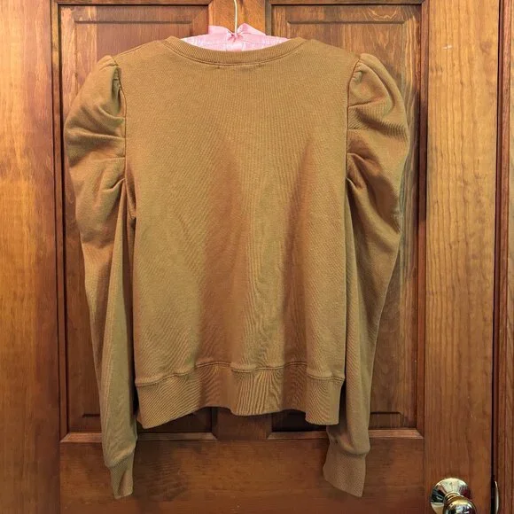 Rebecca Minkoff Janine Sweatshirt Caramel Ruffle - Picture 7 of 10